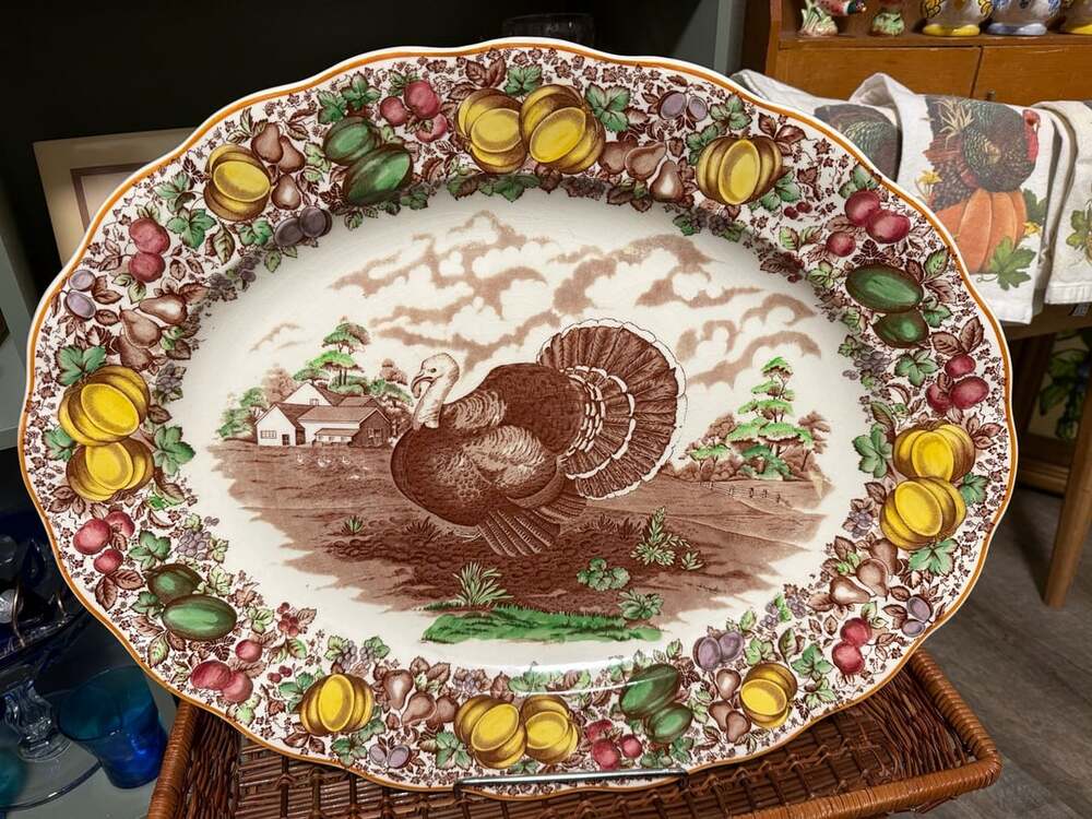 Barker Bros Ltd Turkey Platter Size 20x16 Inches